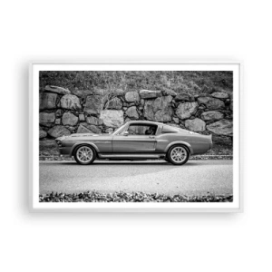 Plakat i hvid ramme - En legende fra 1960'erne. - 100x70 cm