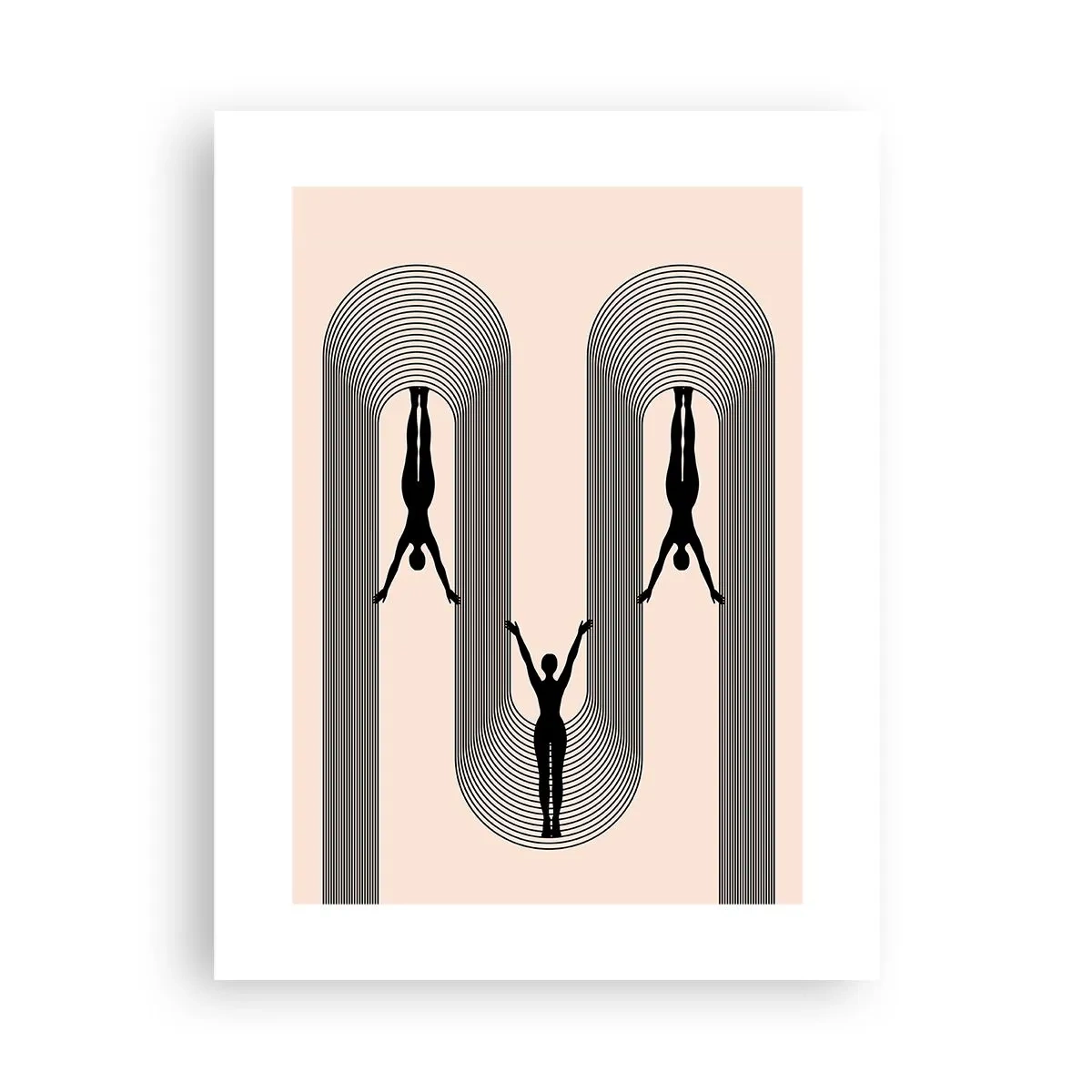 Plakat - På hovedet nedad - 30x40 cm