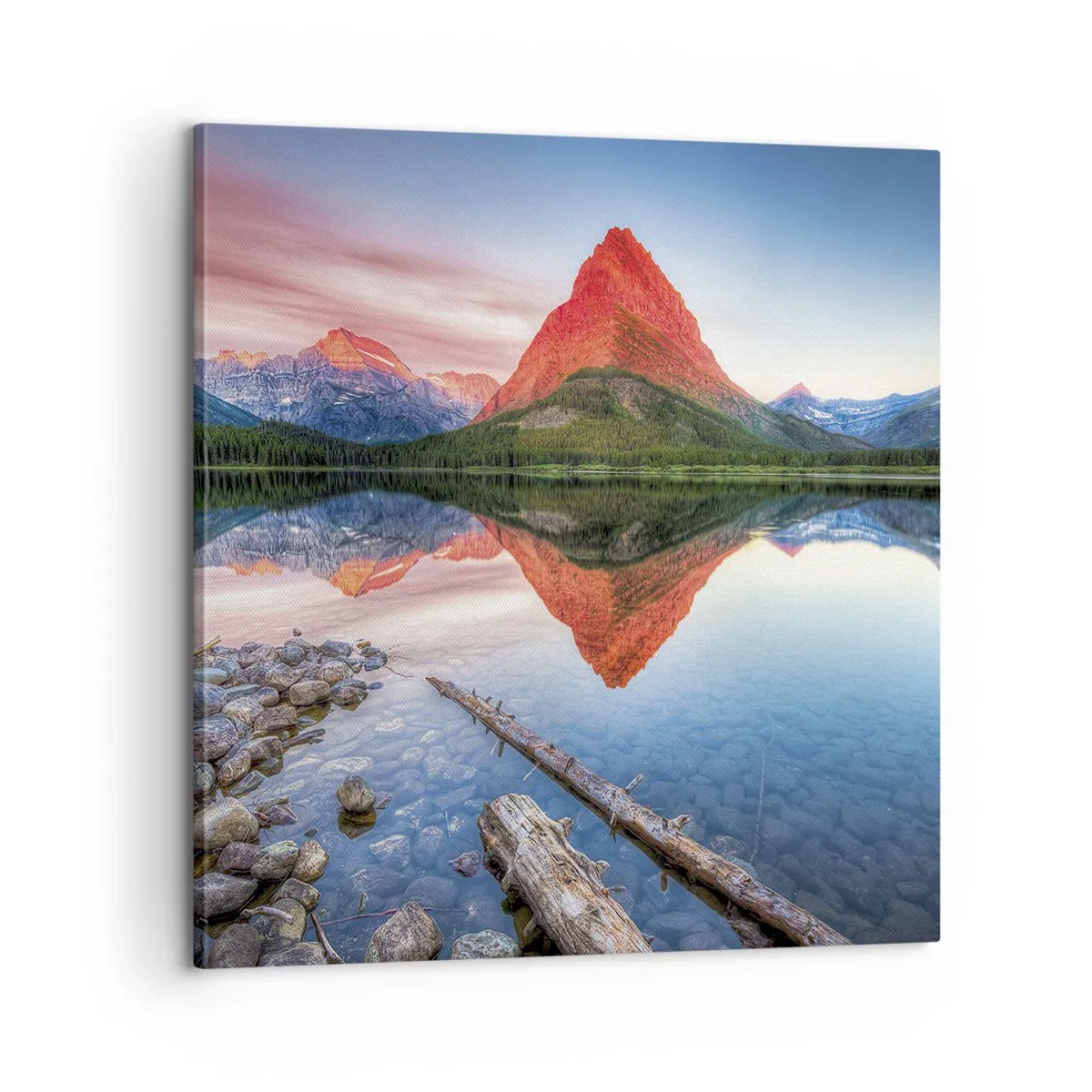 Lærredstryk - Billede på lærred - Varme og kulde - 60x60 cm