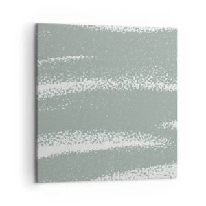 Lærredstryk - Billede på lærred - Abstraktion i vinterstemning - 50x50 cm