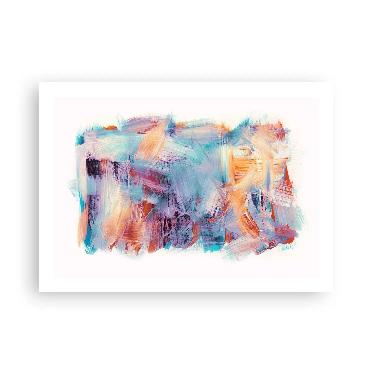 Plakat - Farverigt rod - 70x50 cm