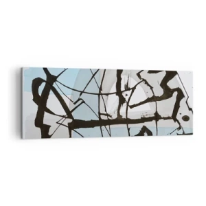 Lærredstryk - Billede på lærred - Ikke desto mindre blå - 140x50 cm