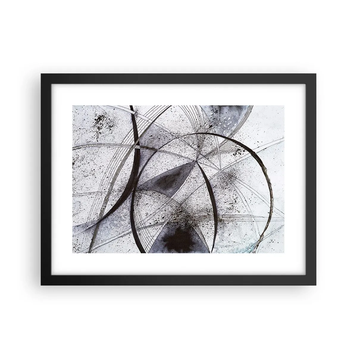 Plakat i sort ramme - Futuristisk fantasi - 40x30 cm