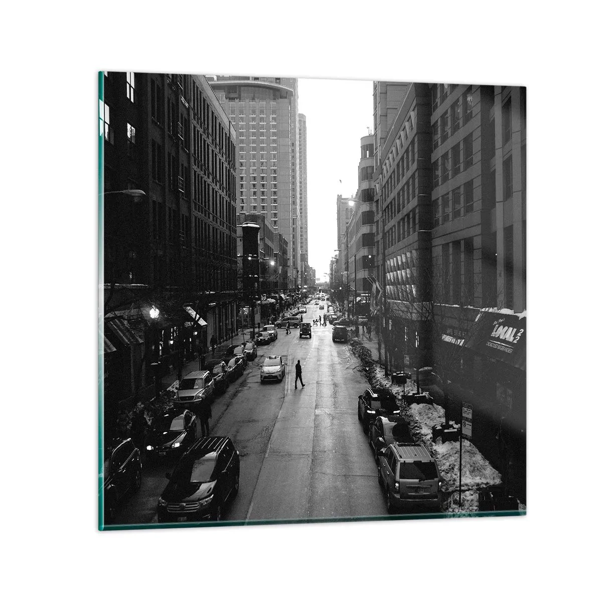 Billede på glas - Endnu en dag som hver dag - 30x30 cm