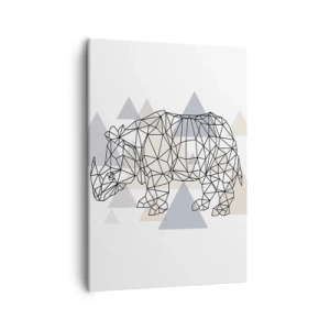 Lærredstryk - Billede på lærred - Kraftstruktur - 50x70 cm