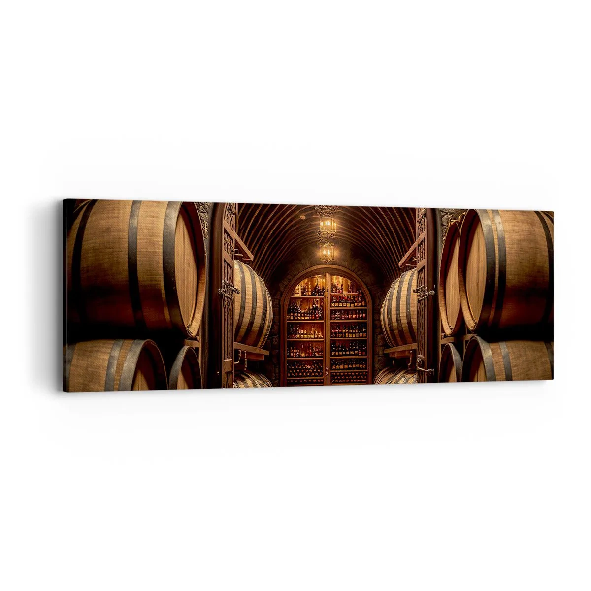 Lærredstryk - Billede på lærred - Atmosfærisk kælder - 90x30 cm