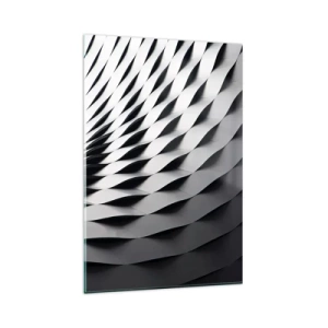 Billede på glas - På bølgernes overflade - 80x120 cm