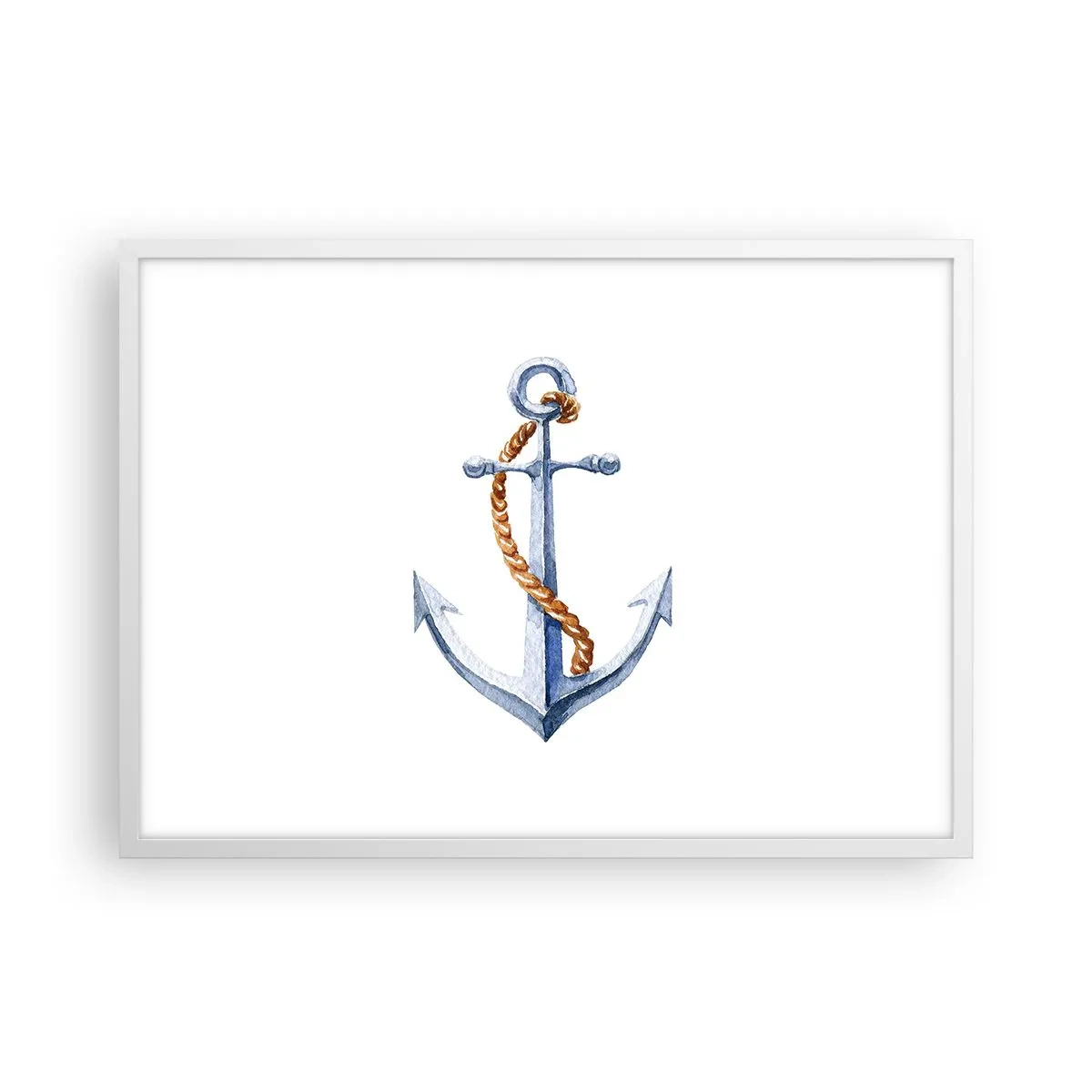 Plakat i hvid ramme - Ahoj eventyr! - 70x50 cm