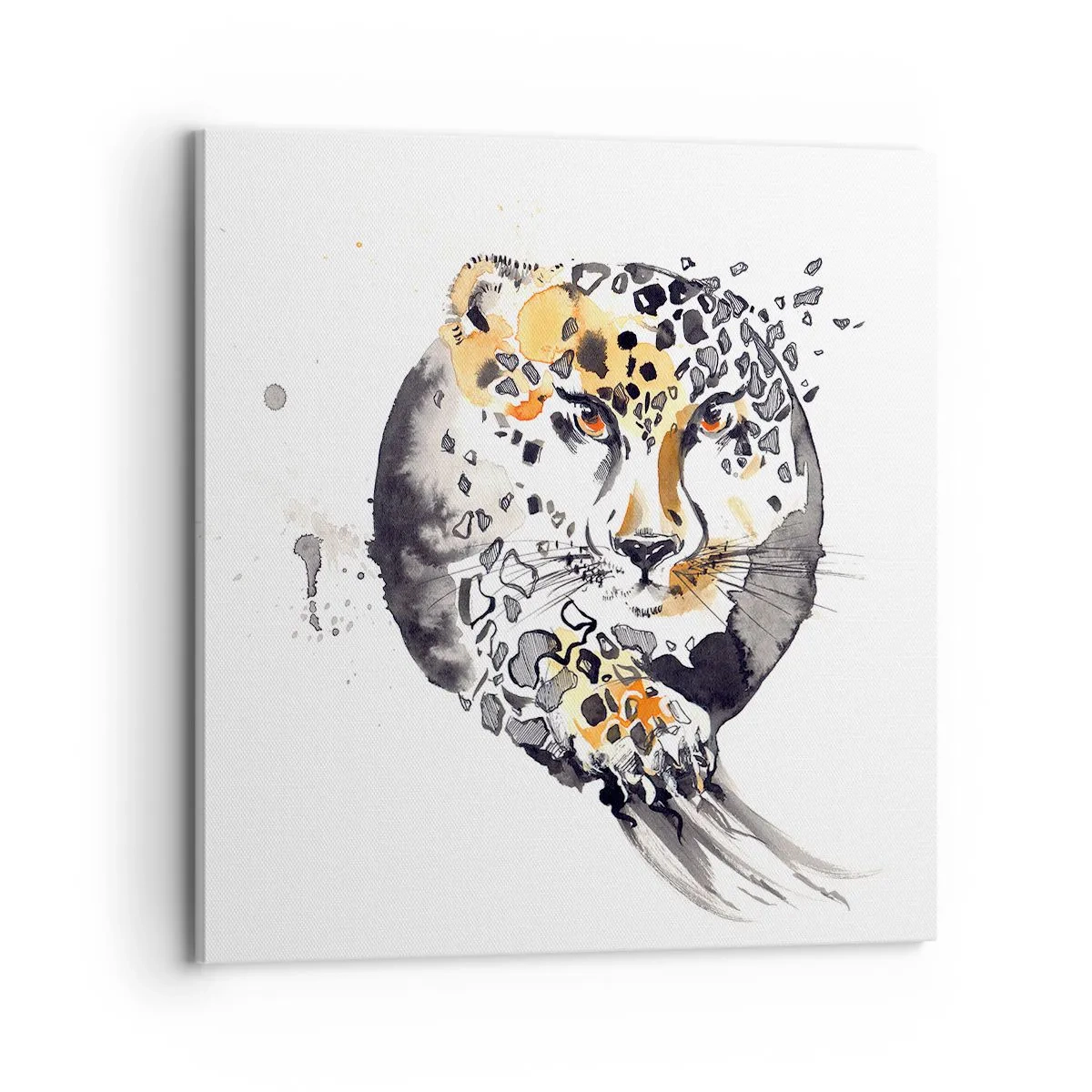 Lærredstryk - Billede på lærred - Rovdyrisk skønhed - 70x70 cm