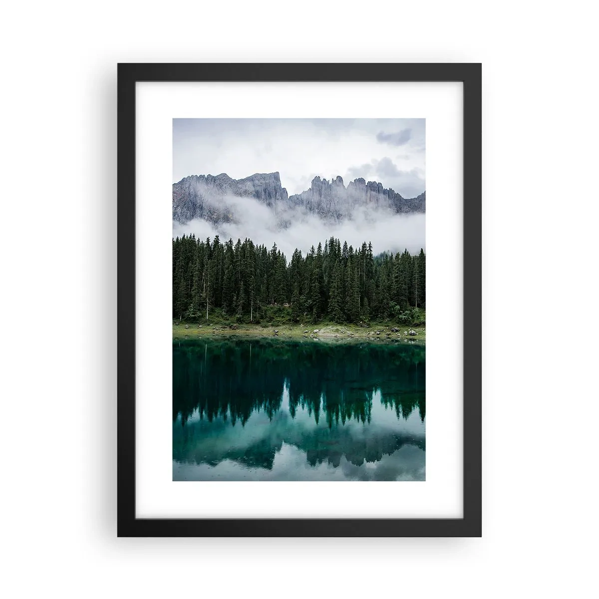 Plakat i sort ramme - Hys, tys, lad os ikke vække sovevandet... - 30x40 cm