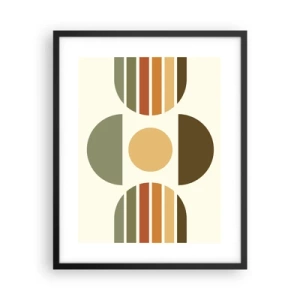 Plakat i sort ramme - I jordfarver - 40x50 cm