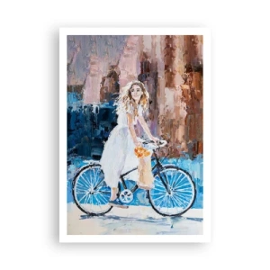 Plakat - Glæde om morgenen - 70x100 cm