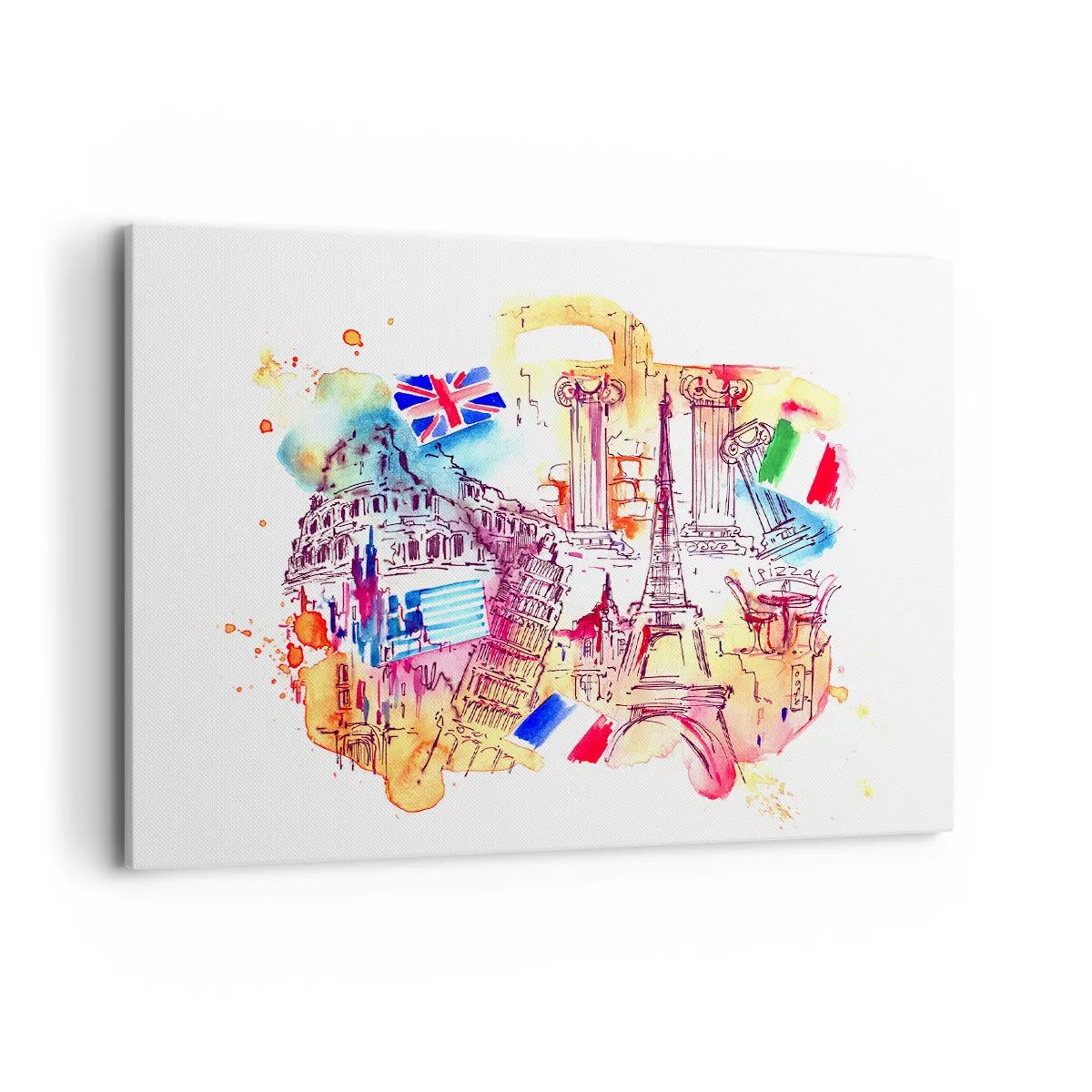 Lærredstryk - Billede på lærred - Europaturné - 100x70 cm