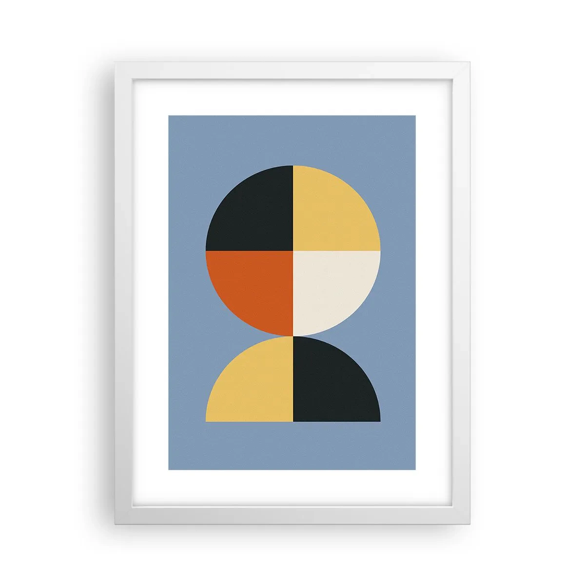 Plakat i hvid ramme - Se og tæl - 30x40 cm