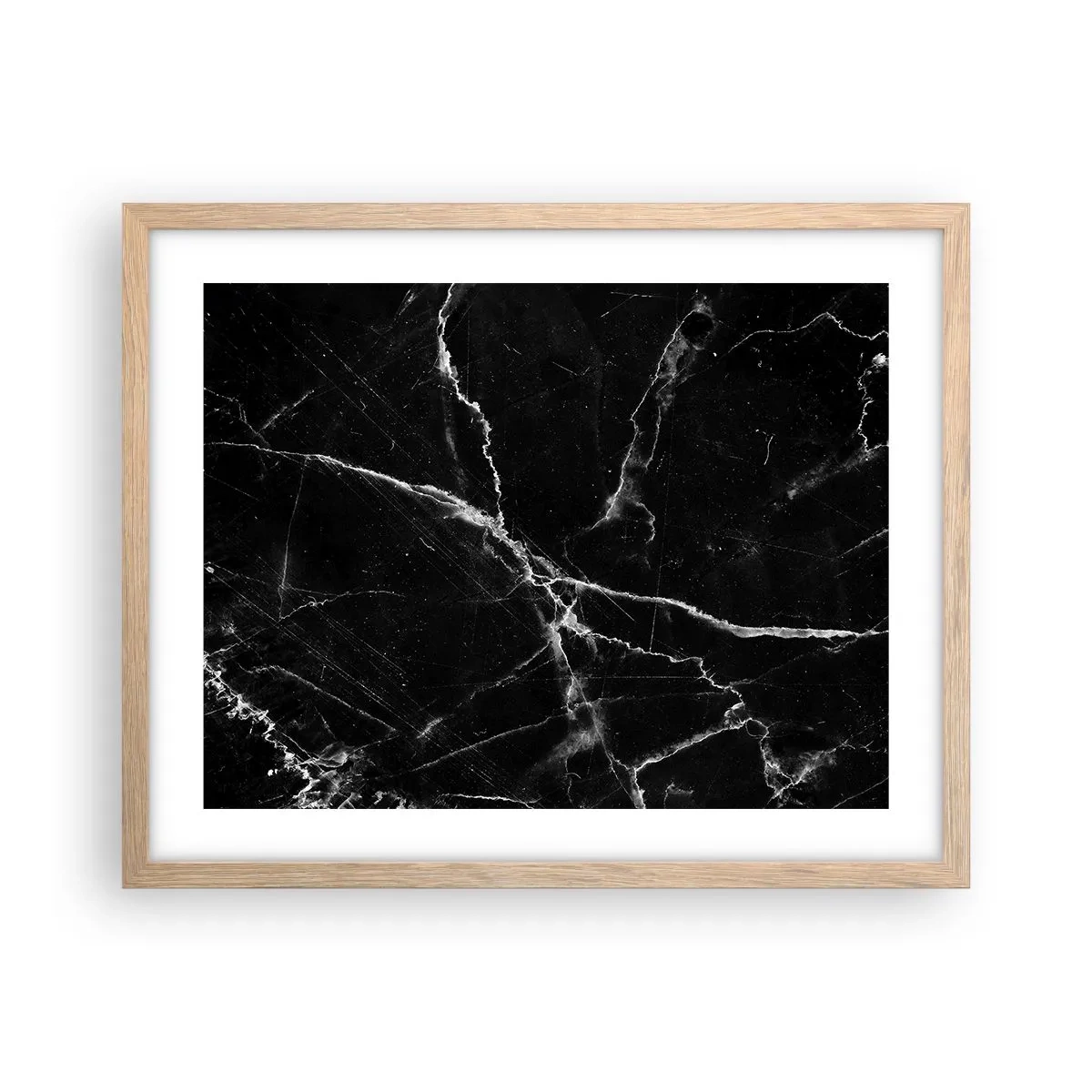 Plakat i ramme af lyst egetræ - Stenens hemmelige liv - 50x40 cm