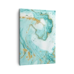 Lærredstryk - Billede på lærred - Under den store bølge i Edo-perioden - 50x70 cm