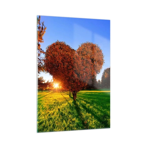 Billede på glas - Og hvordan man ikke kan elske efteråret - 50x70 cm