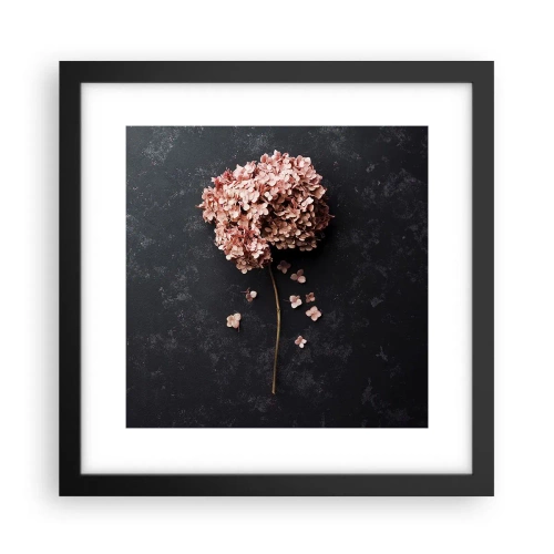 Plakat i sort ramme - Et virkelig romantisk tegn - 30x30 cm