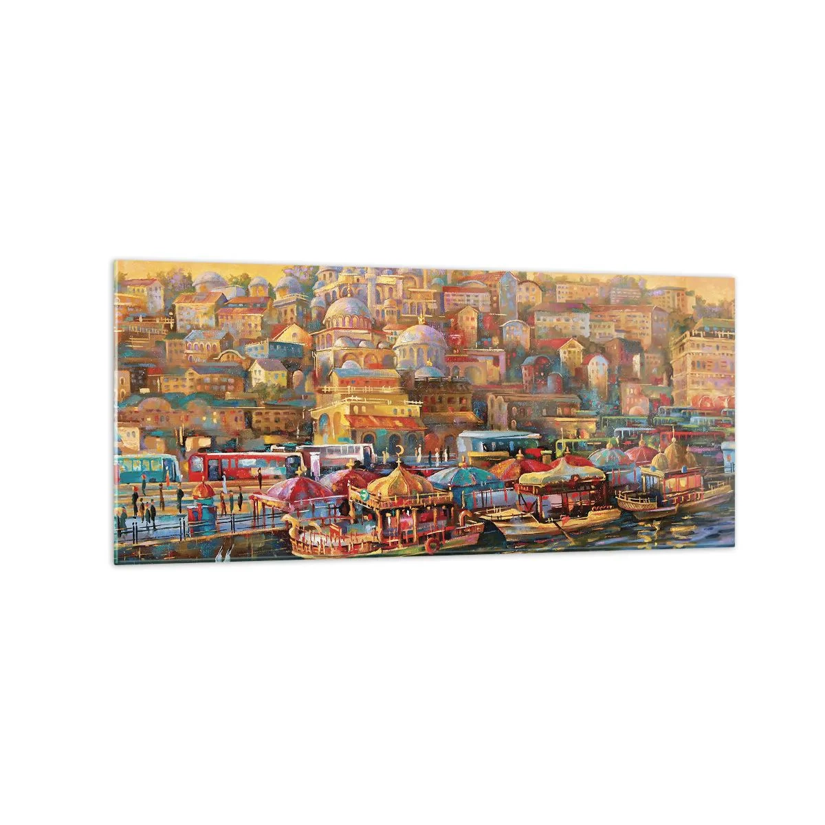 Billede på glas - En historie fra Istanbul - 120x50 cm