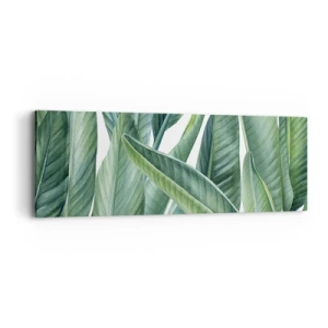 Lærredstryk - Billede på lærred - Det grønne i sig selv - 90x30 cm