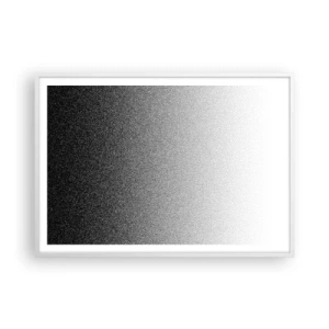 Plakat i hvid ramme - På vej mod lyset - 100x70 cm