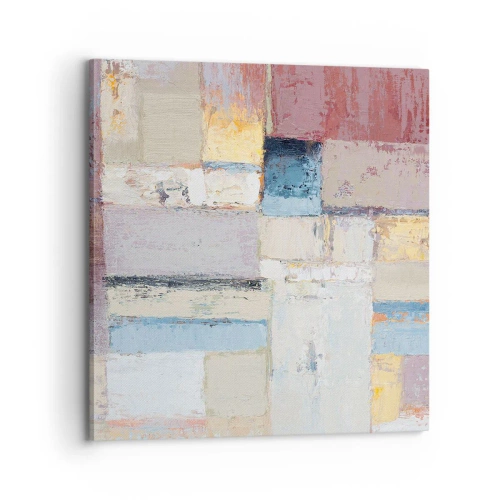 Lærredstryk - Billede på lærred - Geometriens ro - 70x70 cm