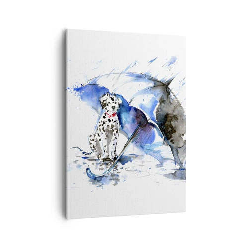 Lærredstryk - Billede på lærred - Det er det en ven er til for - 50x70 cm