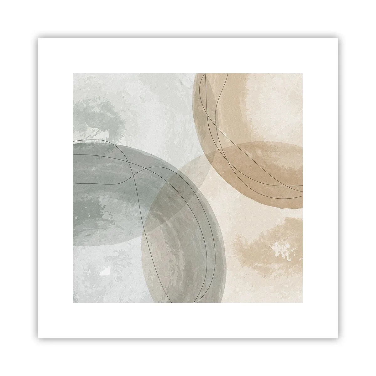 Plakat - Gennemtrængning af verdener - 30x30 cm