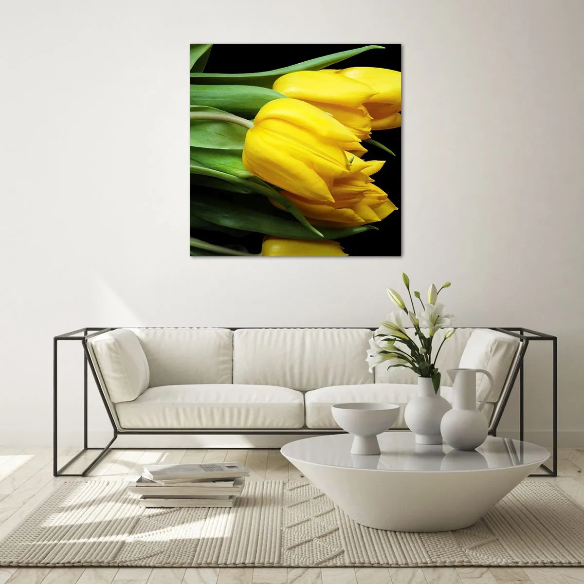 Billede på glas - Opstå fra den rene sol - 60x60 cm