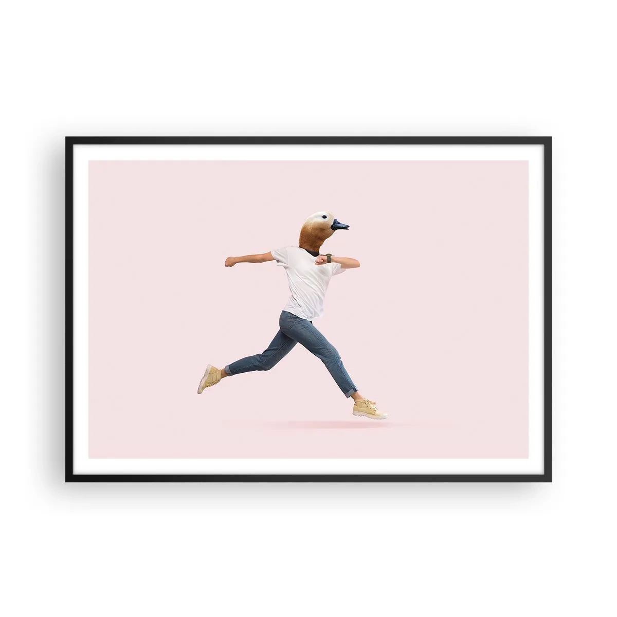 Plakat i sort ramme - En knivspids absurditet - 100x70 cm