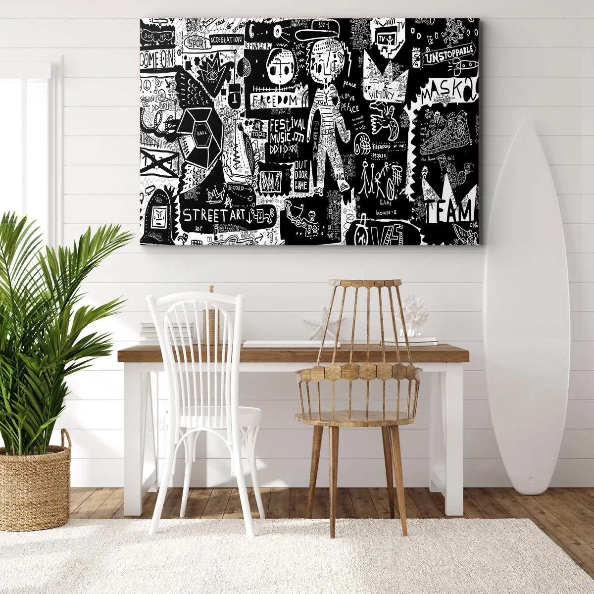Lærredstryk - Billede på lærred - Den åndelige ungdom med lov og glæde - 120x80 cm