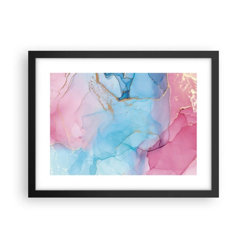 Plakat i sort ramme - Møde og gennemtrængning - 40x30 cm