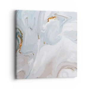 Lærredstryk - Billede på lærred - Hvid opløftet - 30x30 cm