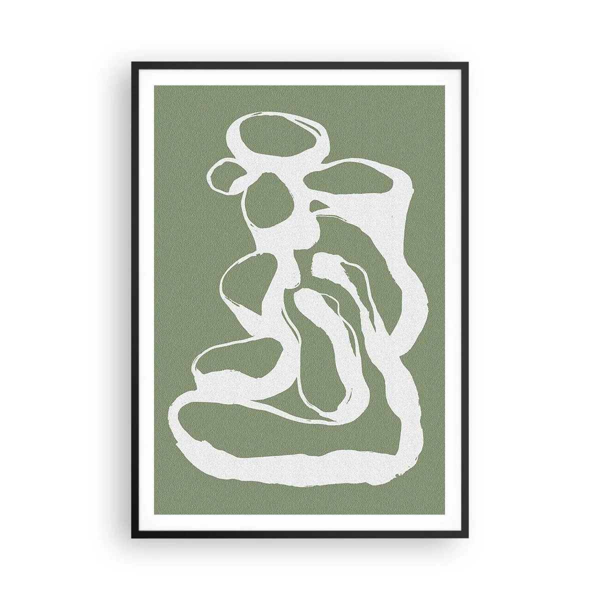 Plakat i sort ramme - Rummets kald - 70x100 cm