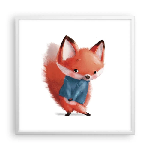 Plakat i hvid ramme - Ser jeg smuk ud i den her? - 60x60 cm