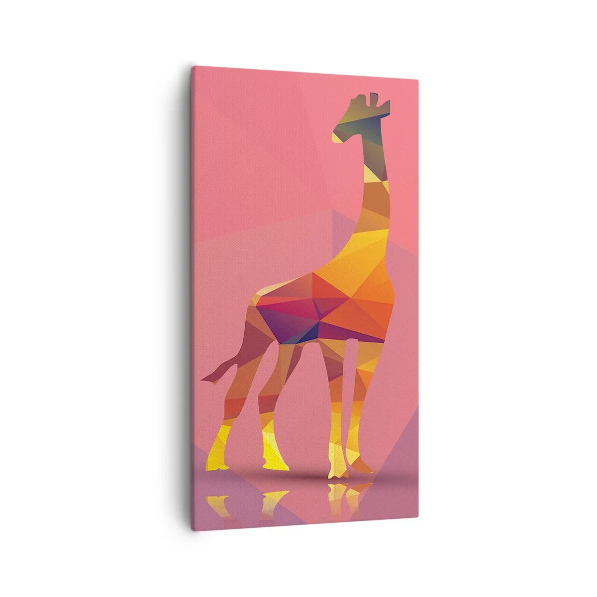 Lærredstryk - Billede på lærred - I savannens farver - 55x100 cm
