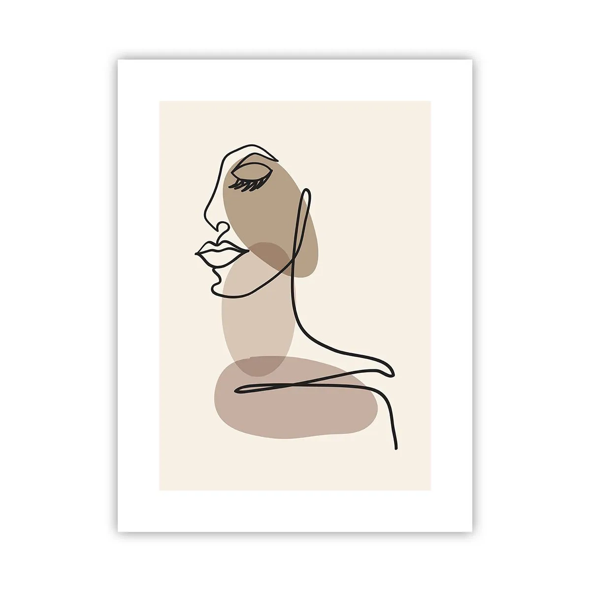 Plakat - En vis linje af skønhed - 30x40 cm