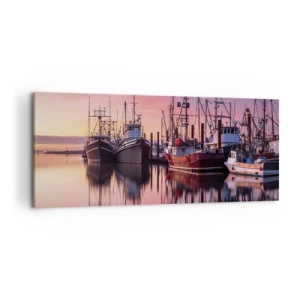 Lærredstryk - Billede på lærred - Før den næste dag - 100x40 cm