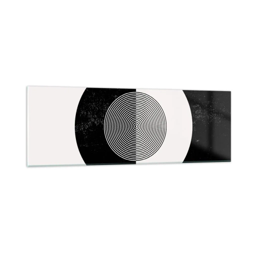 Billede på glas - Harmoni i sort og hvidt - 90x30 cm