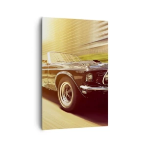 Lærredstryk - Billede på lærred - 1967 - en legende vender tilbage - 80x120 cm