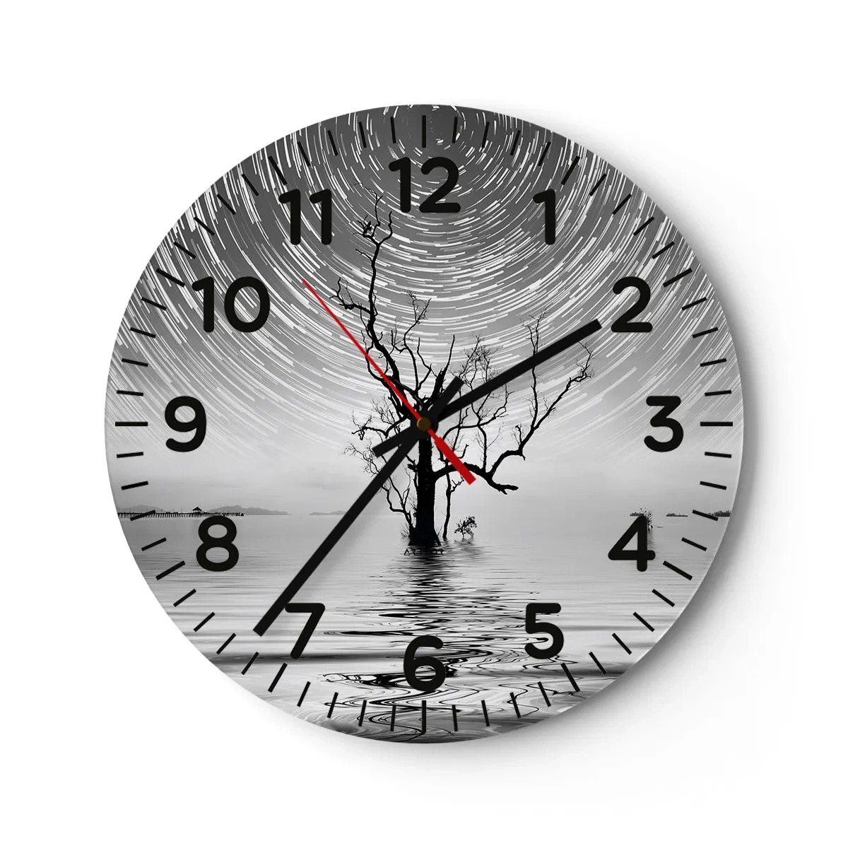 Vægur, Uret - En natursymfoni - 30x30 cm