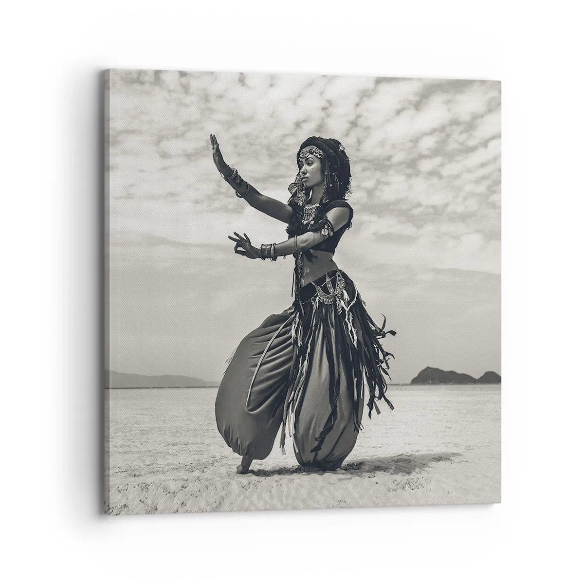 Lærredstryk - Billede på lærred - Dans på de sydlige øer - 70x70 cm