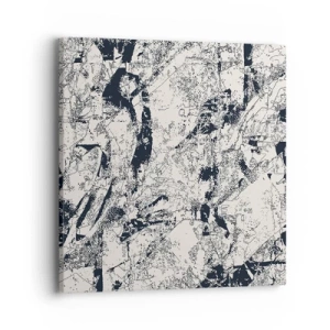 Lærredstryk - Billede på lærred - Modsætningernes gennemtrængning - 40x40 cm