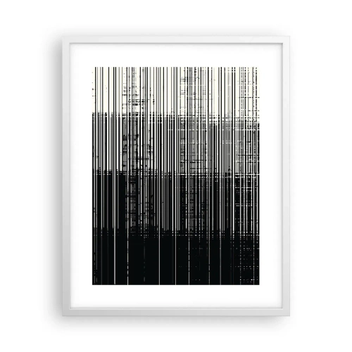 Plakat i hvid ramme - Bølger og vibrationer - 40x50 cm