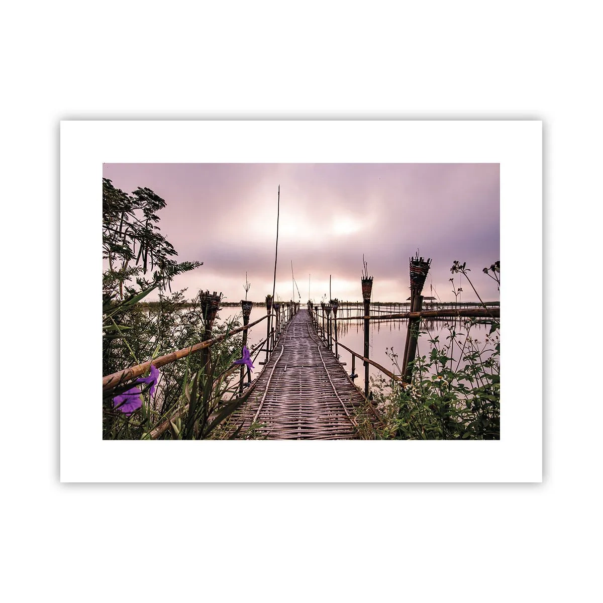 Plakat - Den stille og rolige atmosfære i Asien - 40x30 cm