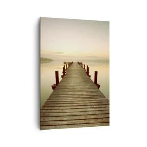 Lærredstryk - Billede på lærred - Før daggry, daggry, lys - 70x100 cm