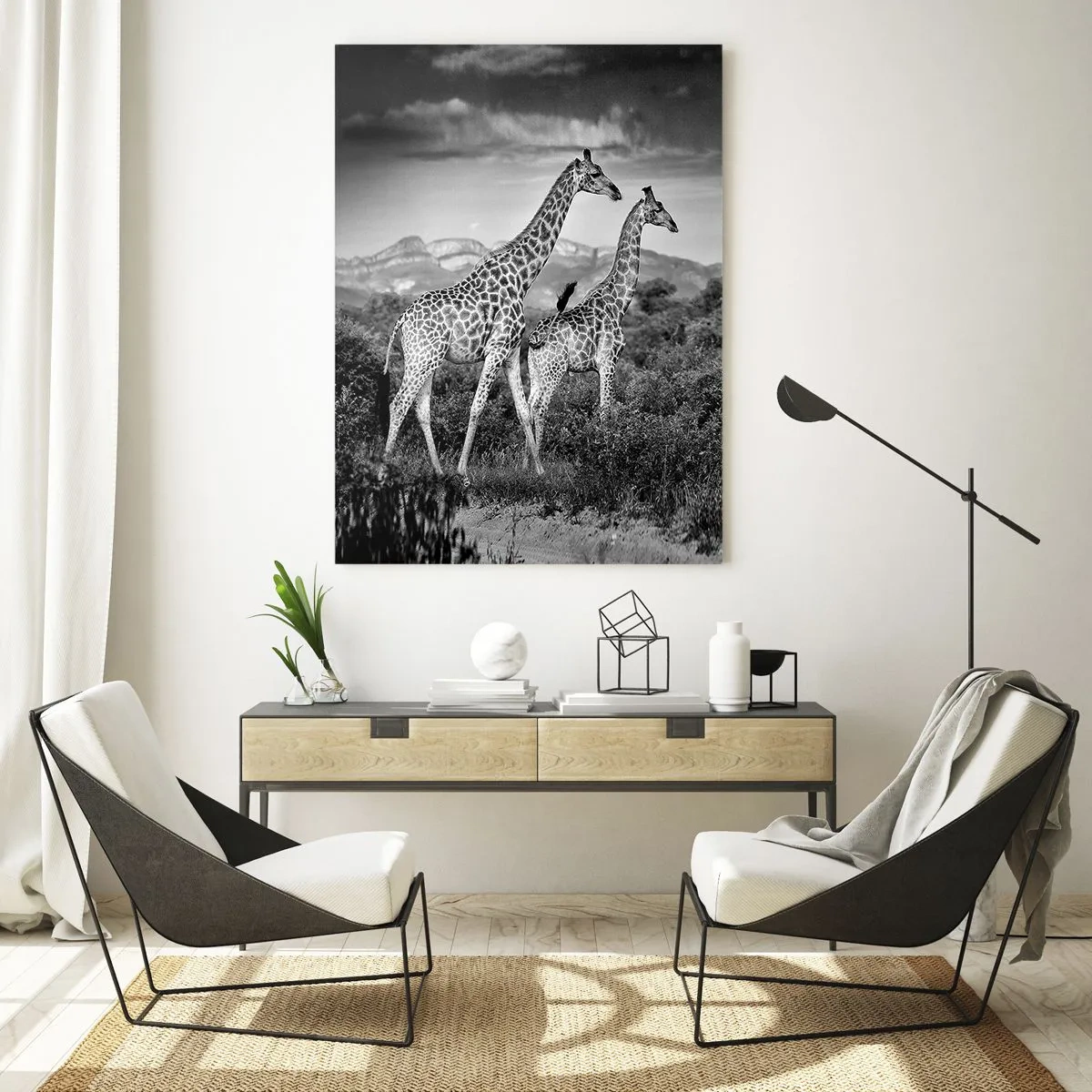 Billede på glas - Afrikas overklasse - 50x70 cm