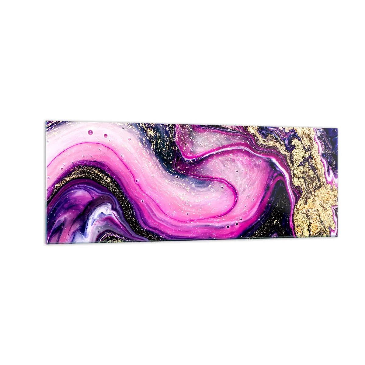 Billede på glas - Et øjeblik bag kulisserne - 140x50 cm