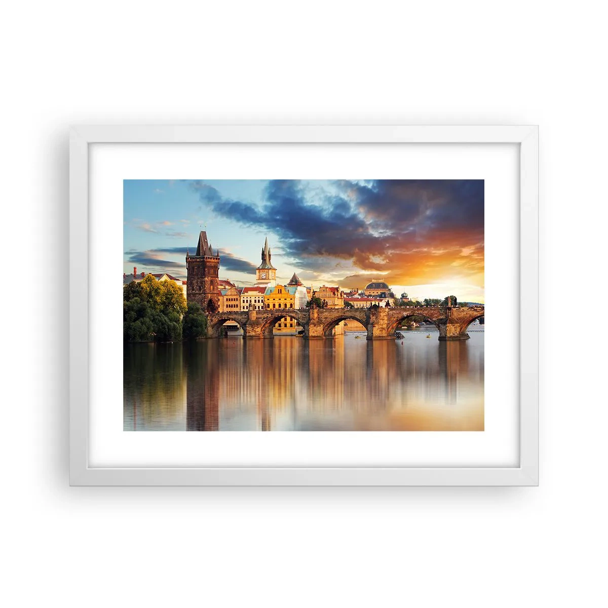 Plakat i hvid ramme - Smukt for evigt - 40x30 cm