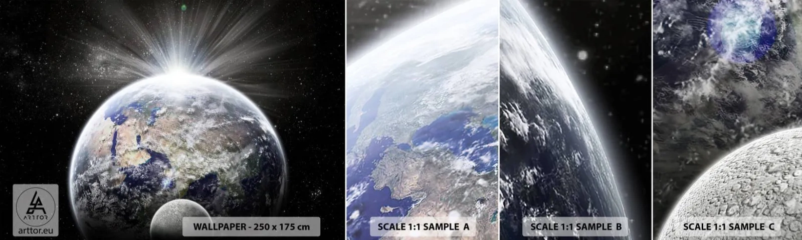 Fototapet Prøve Standard Eco - I fuldt blus - Astronomi, Kosmos, Galaxy - 100x30 cm